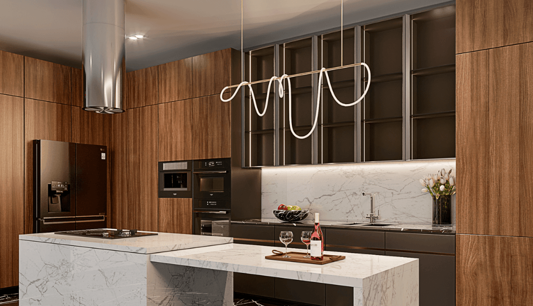 Cocina integral de lujo render - Proyecto Mérida Yucatán Novecci (1)